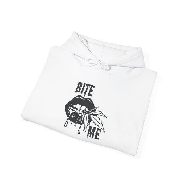 Bite Me Lip Graphic Hoodie – Edgy Gothic Streetwear
