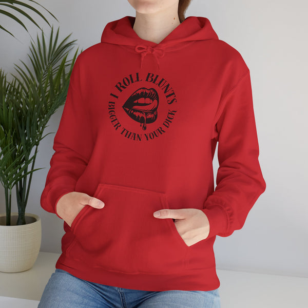 Roll Blunt Graphic Hoodie — "I Roll Blunts Bigger" Streetwear Pullover