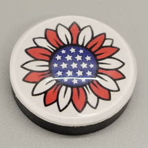 Patriotic Sunflower Magnet