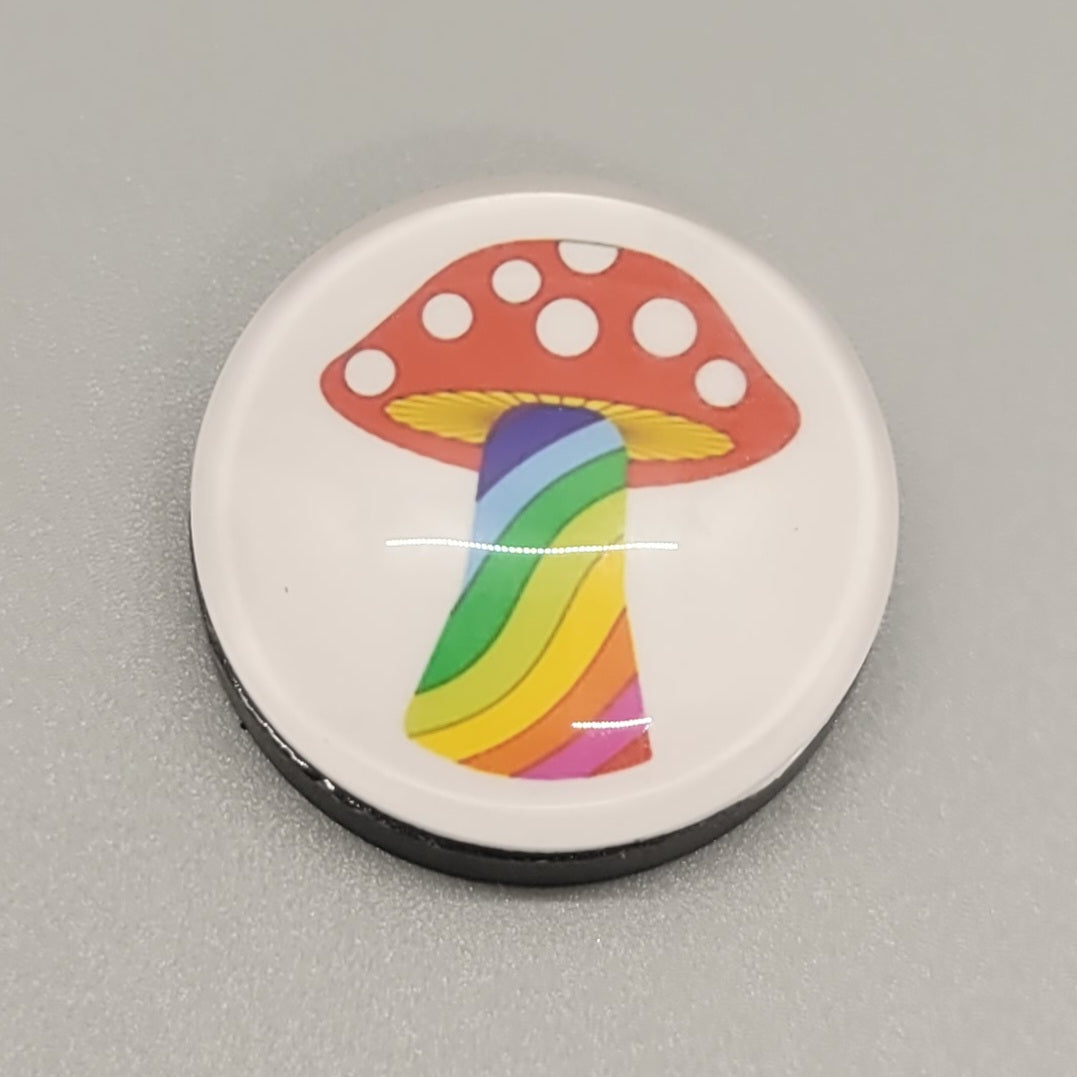 Rainbow Mushroom Magnet