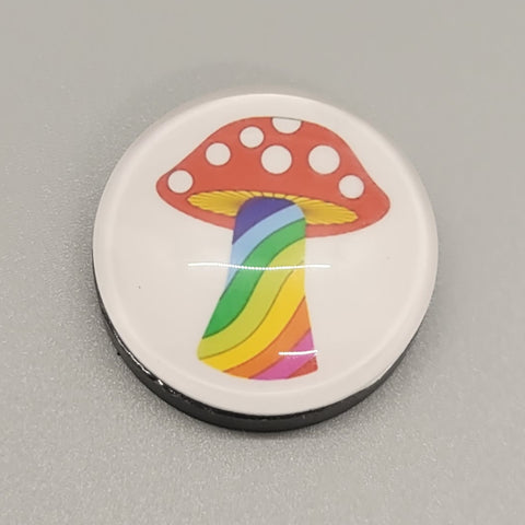 Rainbow Mushroom Magnet
