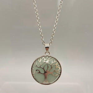 Aventurine Tree Of Life Pendent Necklace