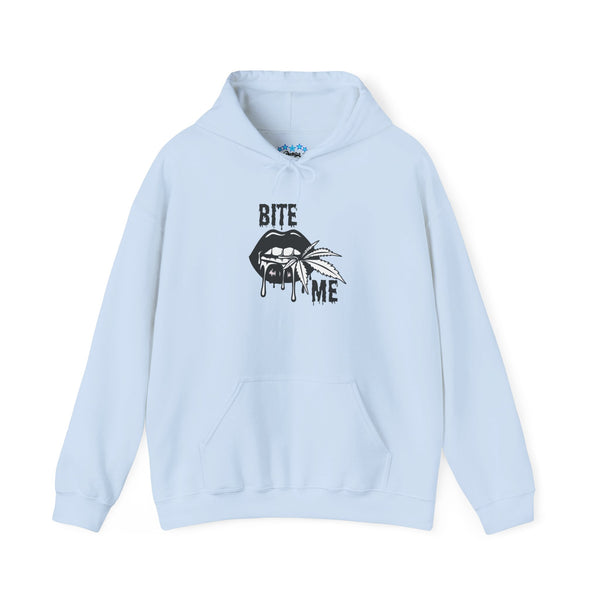 Bite Me Lip Graphic Hoodie – Edgy Gothic Streetwear