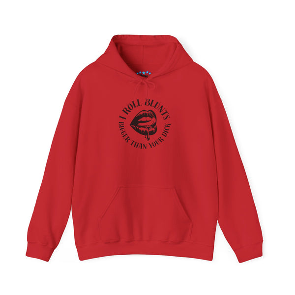 Roll Blunt Graphic Hoodie — "I Roll Blunts Bigger" Streetwear Pullover