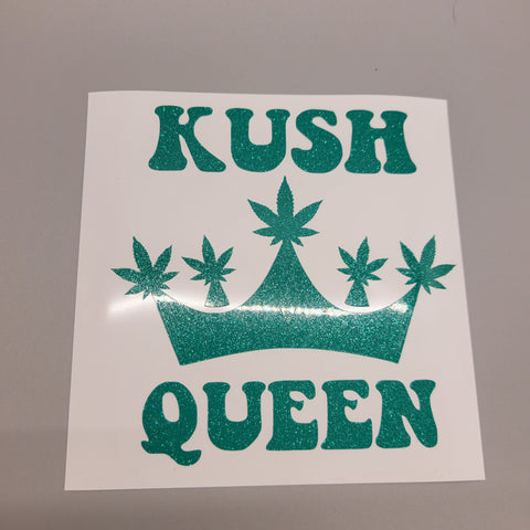 Kush Queen Cannabis Vinyl Stickers