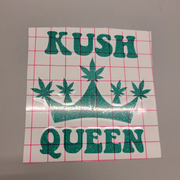 Kush Queen Cannabis Vinyl Stickers