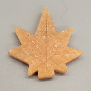 Sunstone Cannabis Leaf Stone Carving