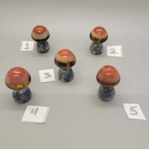 Chakra Mushroom Stone Carving