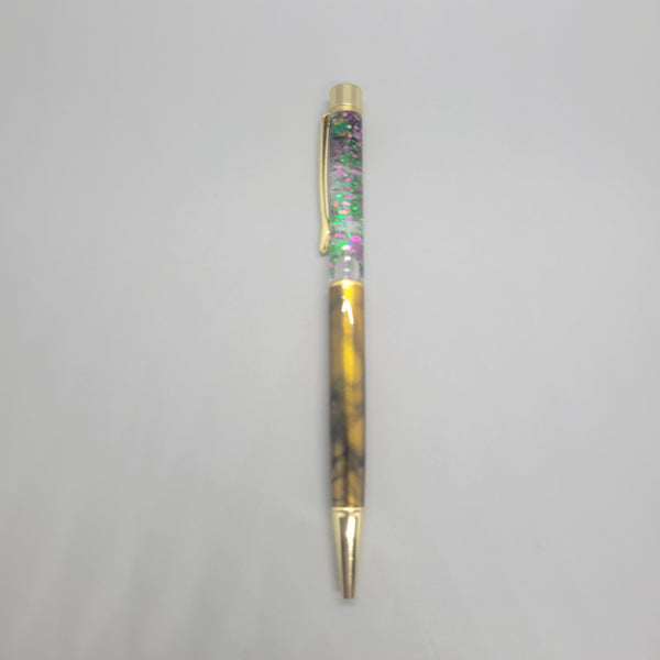 Snow Globes Pens With Cannabis Leaf Glitter