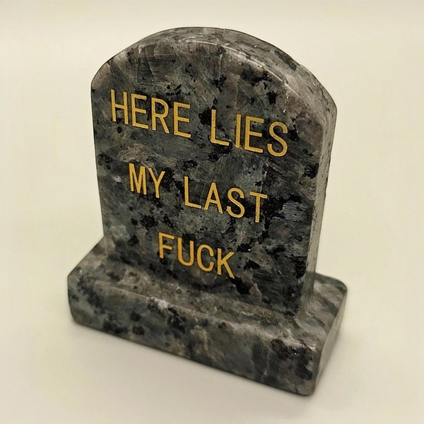 Carved Tombstone, Natural Stone Gravestone, Engraved Headstone, Gothic Cemetery, Grave Marker, Dark Humor Sculpture