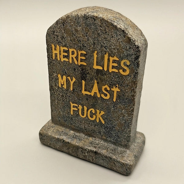 Carved Tombstone, Natural Stone Gravestone, Engraved Headstone, Gothic Cemetery, Grave Marker, Dark Humor Sculpture