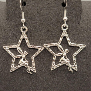 Star With Fairy Dangle Earrings