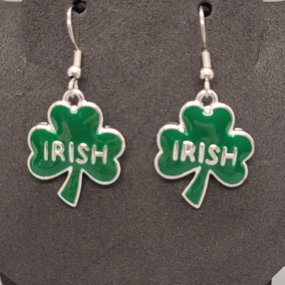 Irish Clover Dangle Earrings