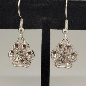 Paw Print Dangle Earrings