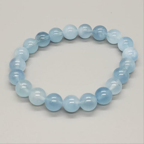 Aquamarine Natural Stone Stretch Bracelet