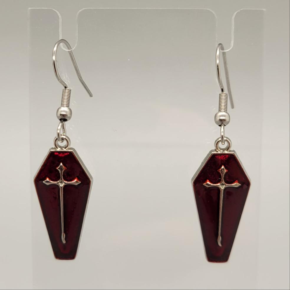 Coffin Dangle Earrings