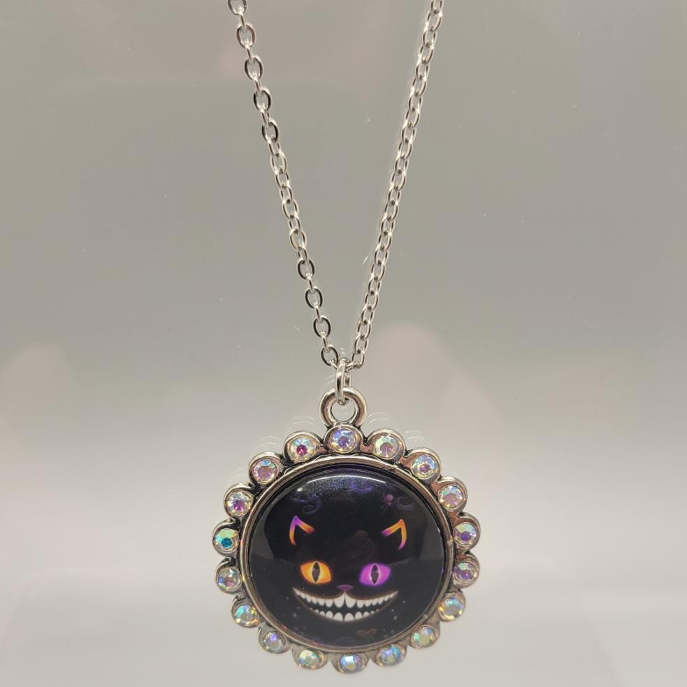 Cheshire Cat Bling Necklace