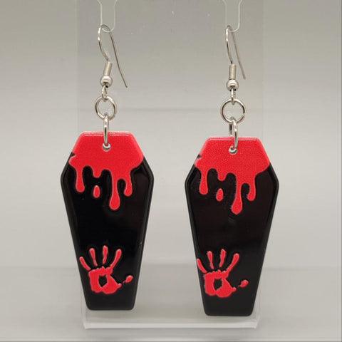 Coffin Dangle Earrings