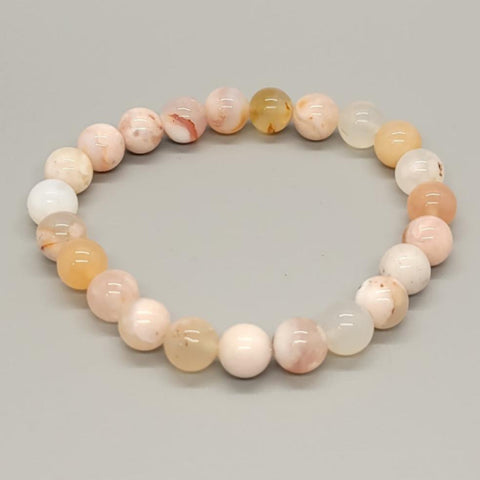 Cherry Blossom Agate Stretch Bracelet