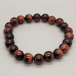 Red Tigers Eye Stretch Bracelet