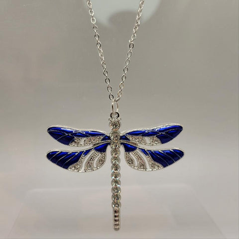 Blue Dragonfly Necklace