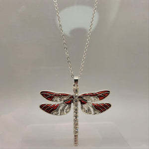 Red Dragonfly Necklace