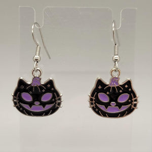 Pumpkin Cat Earrings