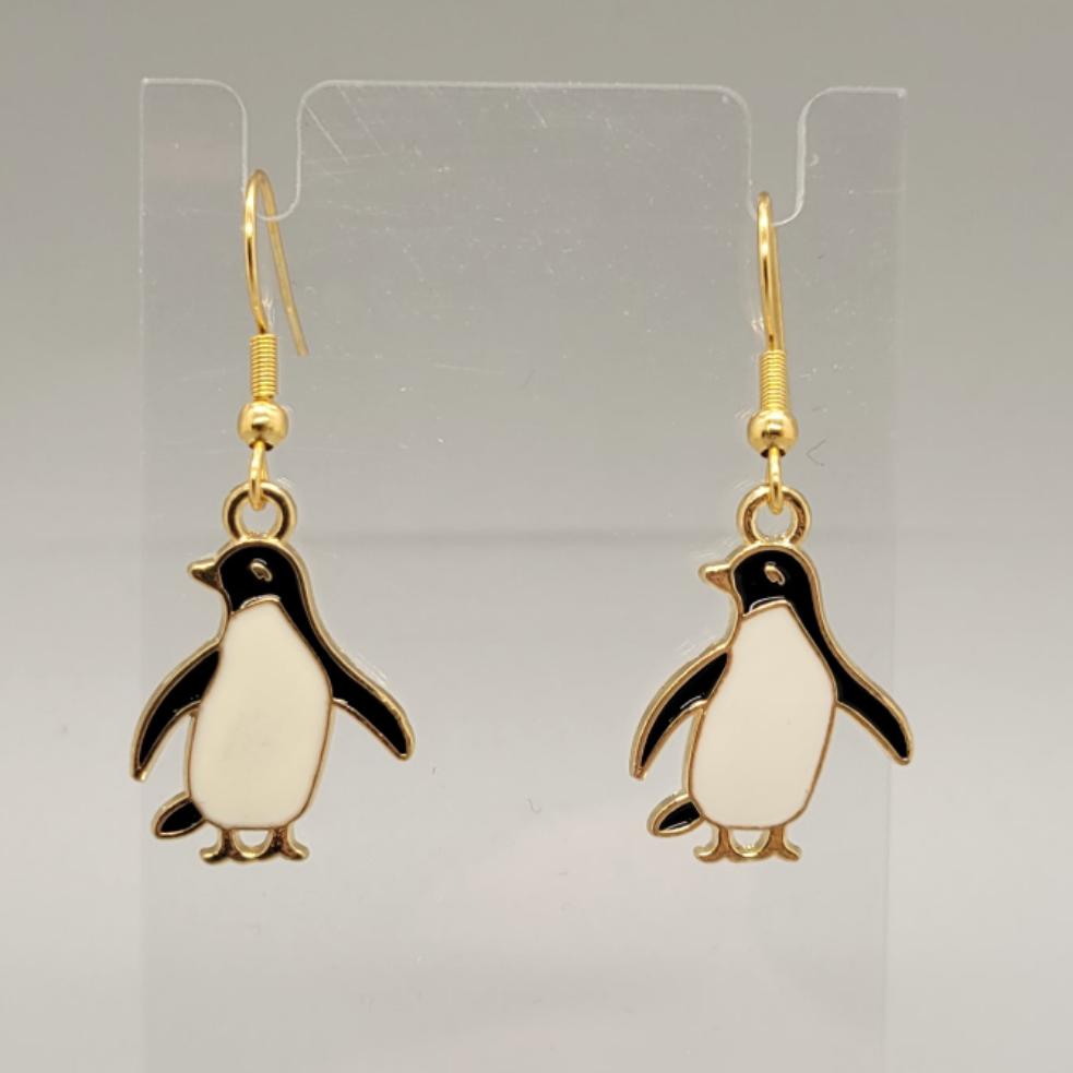 Penguin Dangle Earrings