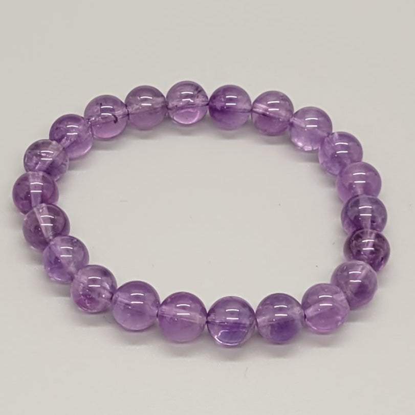 Amethyst Natural Stone Stretch Bracelet