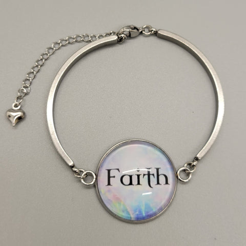 Stainless Steel Faith Bracelet