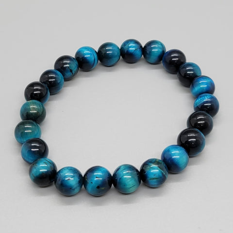 Blue Tiger Eye Stretch Bracelet