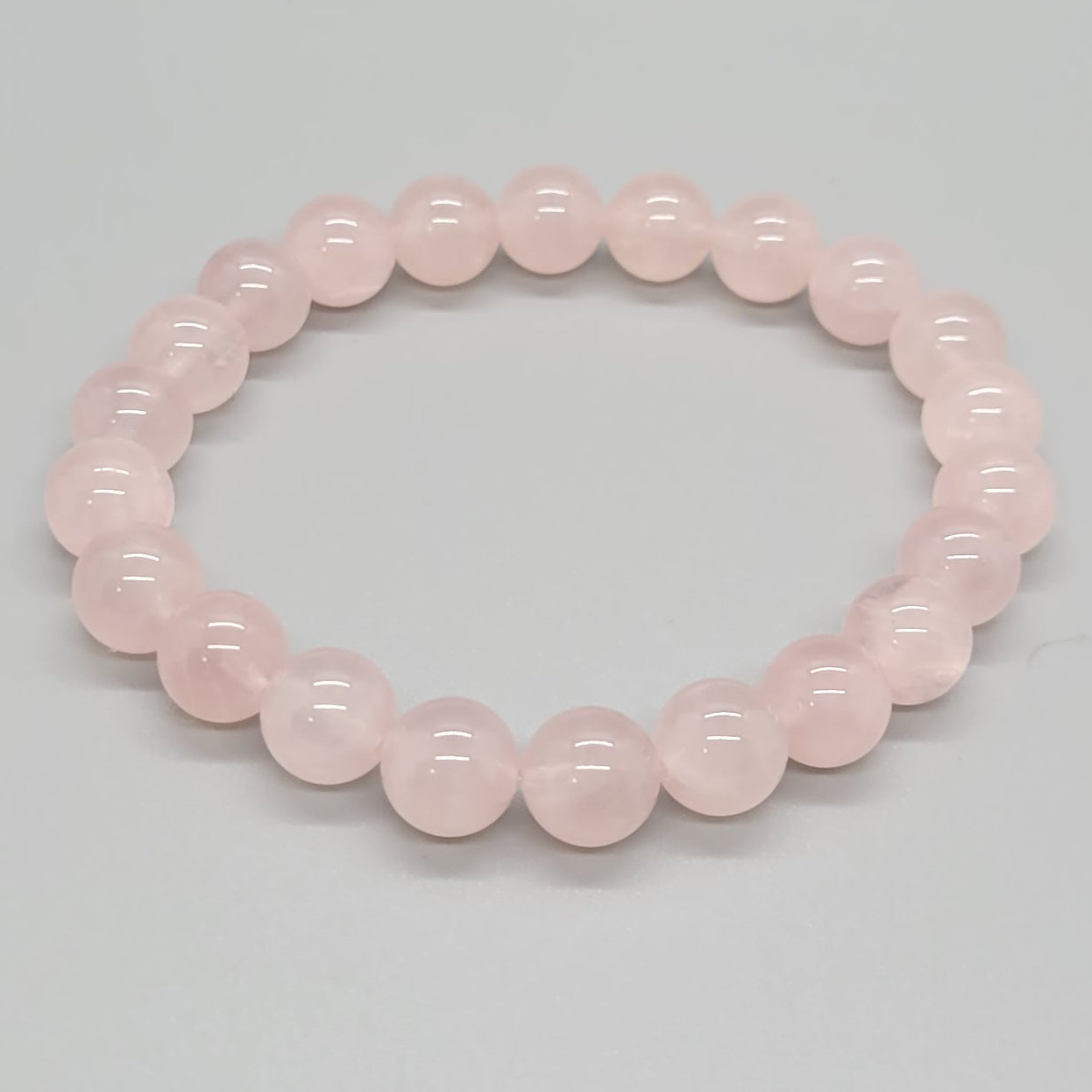 Rose Quartz Natural Stone Stretch Bracelet