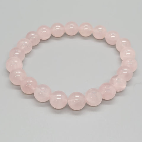 Rose Quartz Natural Stone Stretch Bracelet