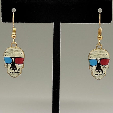 Sugar Skull Dangle Earrings