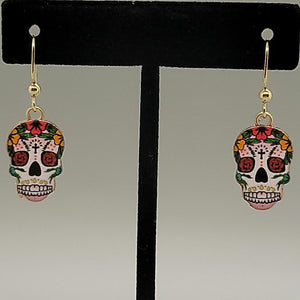 Sugar Skull Dangle Earrings